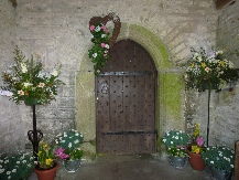 The doorway into St Andrew's Church.  