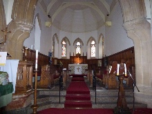 The altar in Marazion Church.