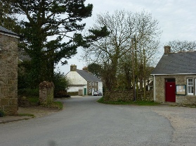 The centre of Crowan village. 