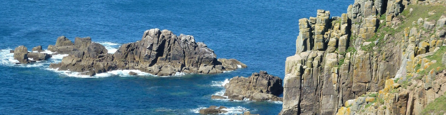 The coast of Cornwall.