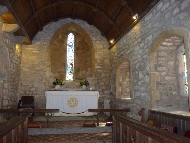 The altar in St Senara Church.
