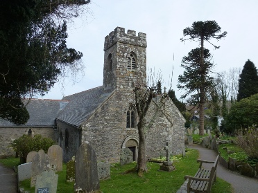 The Church of St Melorus of Mylor.