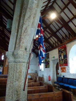 The interior of Stithians Church. 