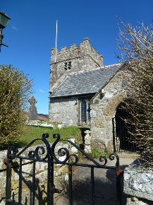 The gateway of Towednack Church.