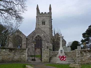 The church of St Stithians.