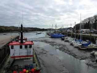 Low tide in Penryn Harbour.