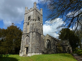 The Church of St Andrew in Calstock. 
