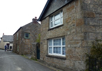 Stone buildings in Madron.